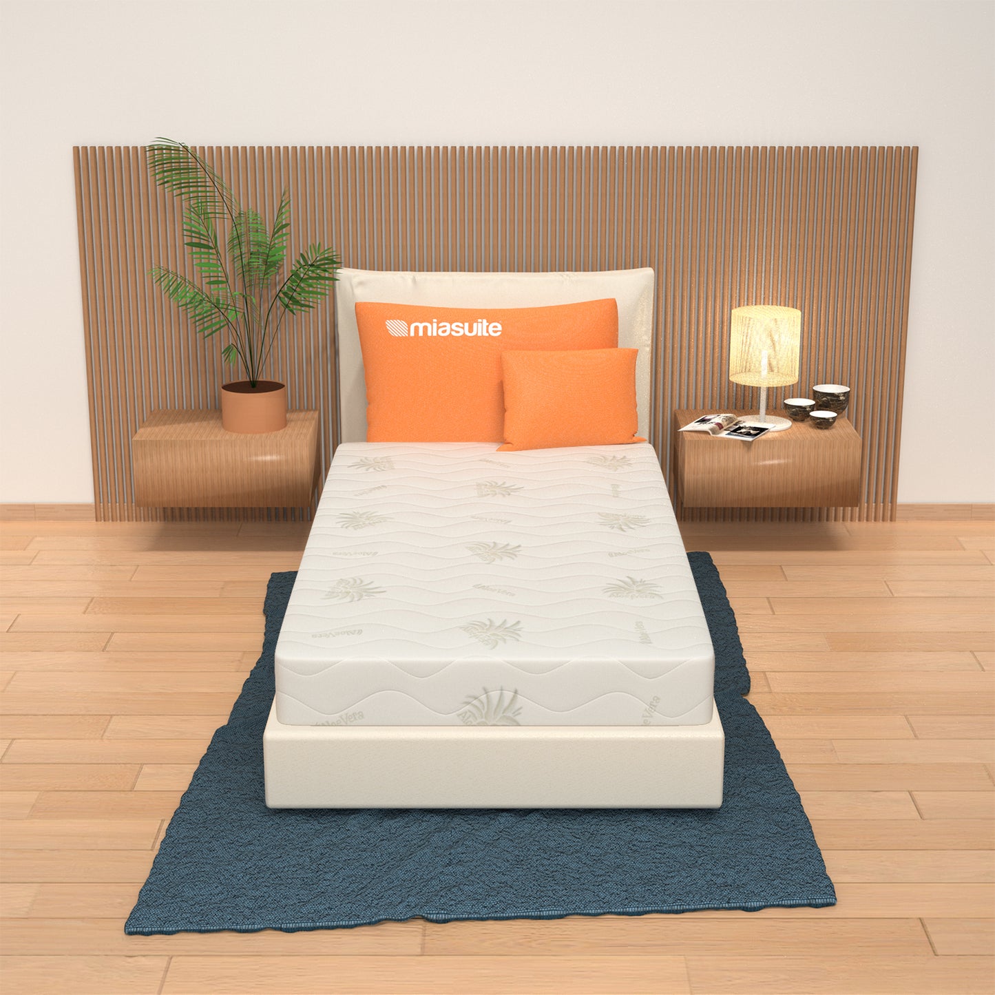 Removable Mattress, 19 cm High - Waterfoam, Aloe Vera Covering | Lupin I