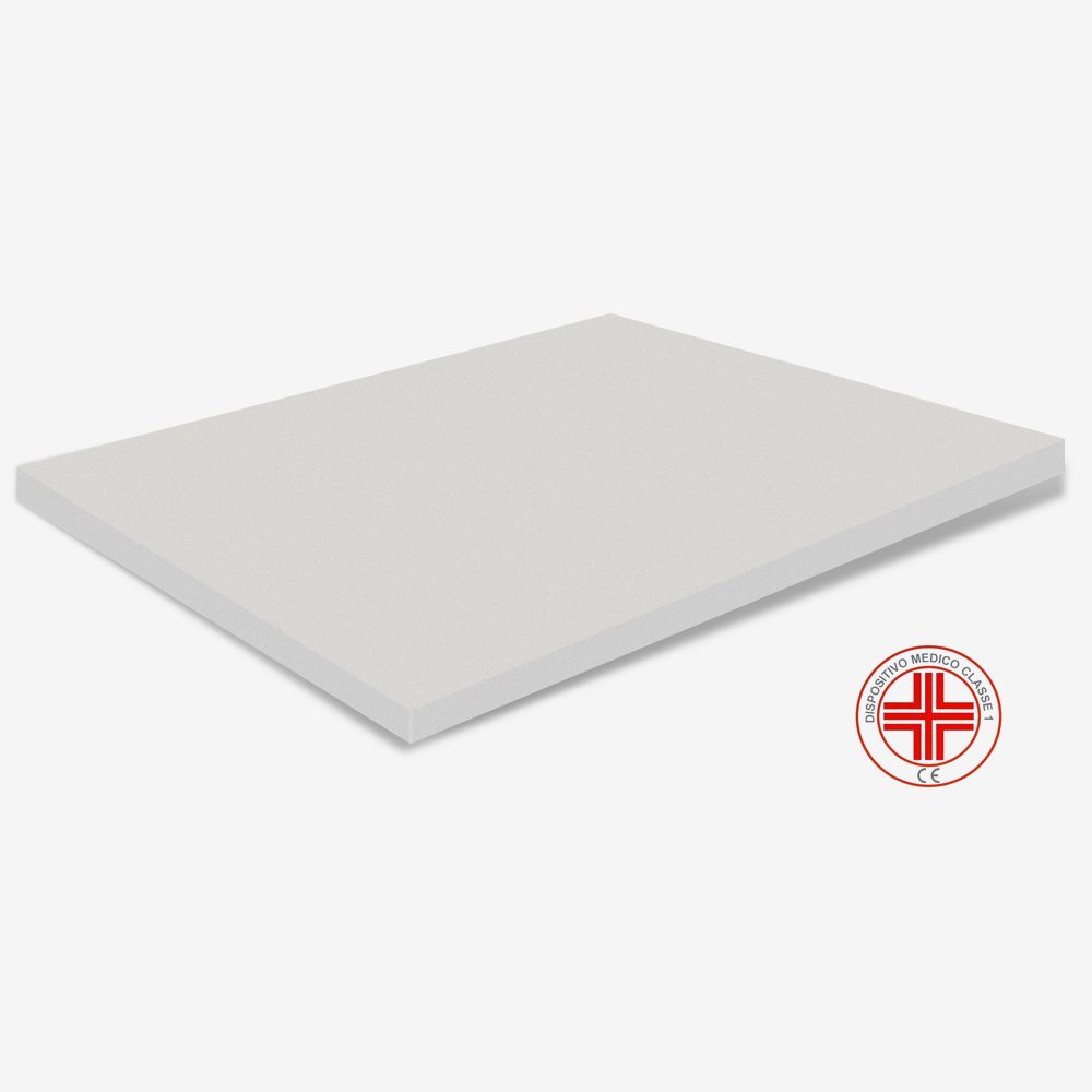 Topper Memory Foam - alto 3 cm, sfoderabile AloeVera