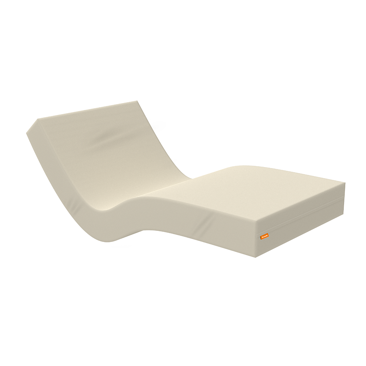 Flexible Geriatric Mattress - Cover Removable, Waterproof Sanitary Cover.